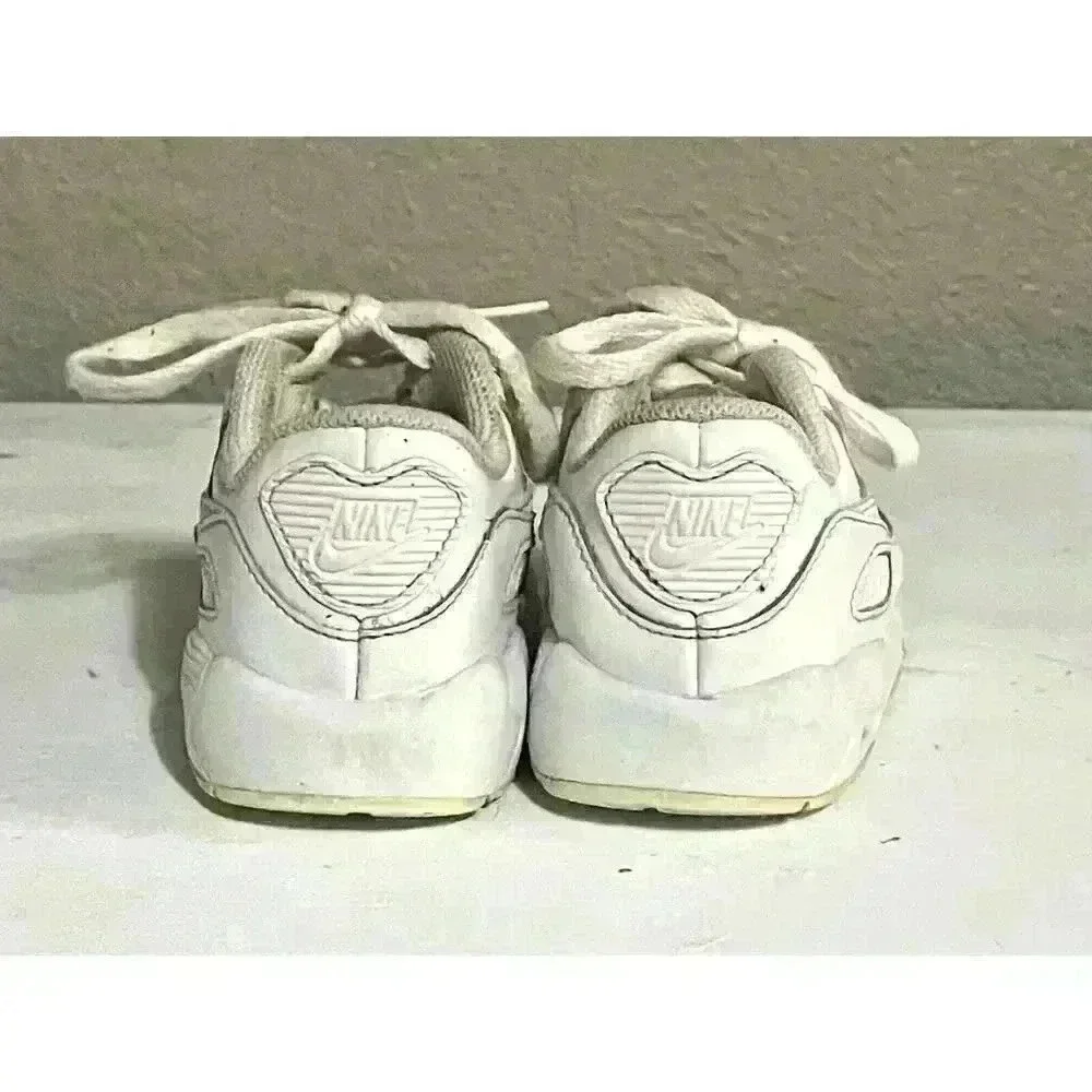 Nike Air Max 90 Leather Triple White 833416-100 Infant Size 7C‎